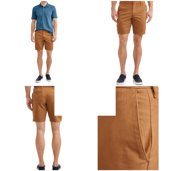 2/$25  MEN SIZE 46 FLAT FRONT STRETCH SHORT - Picture 5 of 6